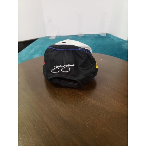 Nascar Jimmie Johnson Racing #48 Hat Snapback Mens Quaker State Black White - Picture 4 of 8